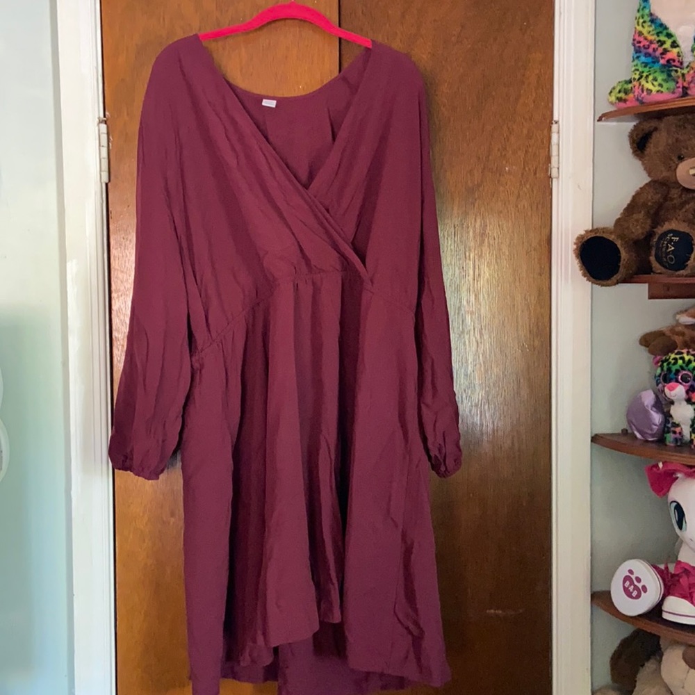 Burgundy dress from Old Navy